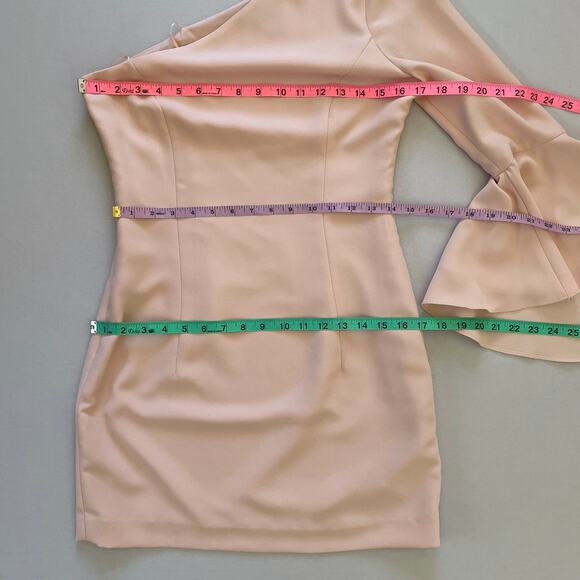 Intermix Dress Women Small Pink Aleen One Shoulder Mini Cocktail Party Datenight - Picture 7 of 9